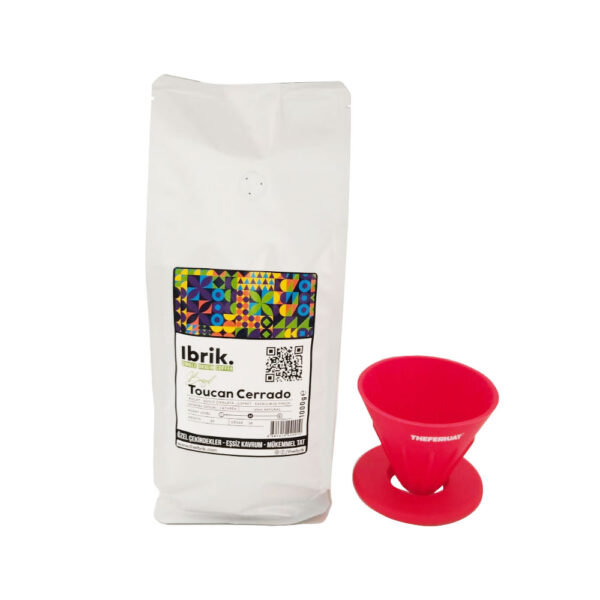Toucan Cerrado Single Origin Çekirdek Kahve 1000gr Silikon V60 Dripper Hediyeli